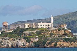 prison Alcatraz à San Francisco en Californie, Le Rocher dans la baie