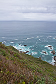 Californian coast on Pacific ocean, United States