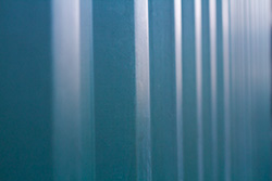 corrugated iron with vertical lines perspective