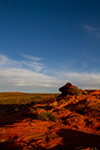 désert en Arizona au coucher du soleil
