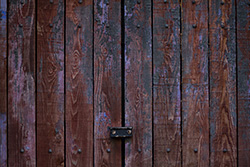wooden door locked