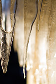 stalactitesde glace au soleil